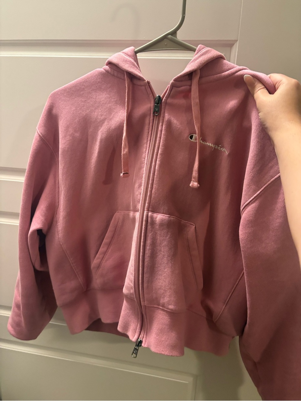 Women Pink Zip Hoodie